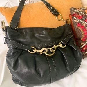 Coach Purse - Black Leather